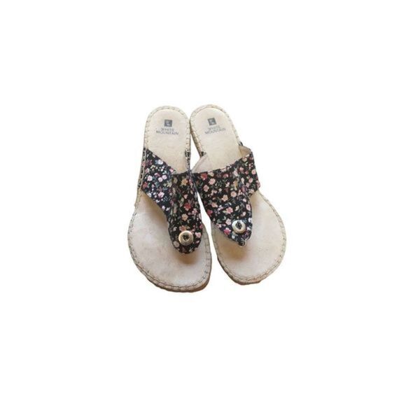 White Mountain Wedge Sandals 11 - Picture 5 of 8